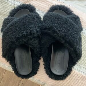 Marni Shearling Fussbett Slide Sandals 40 US 10